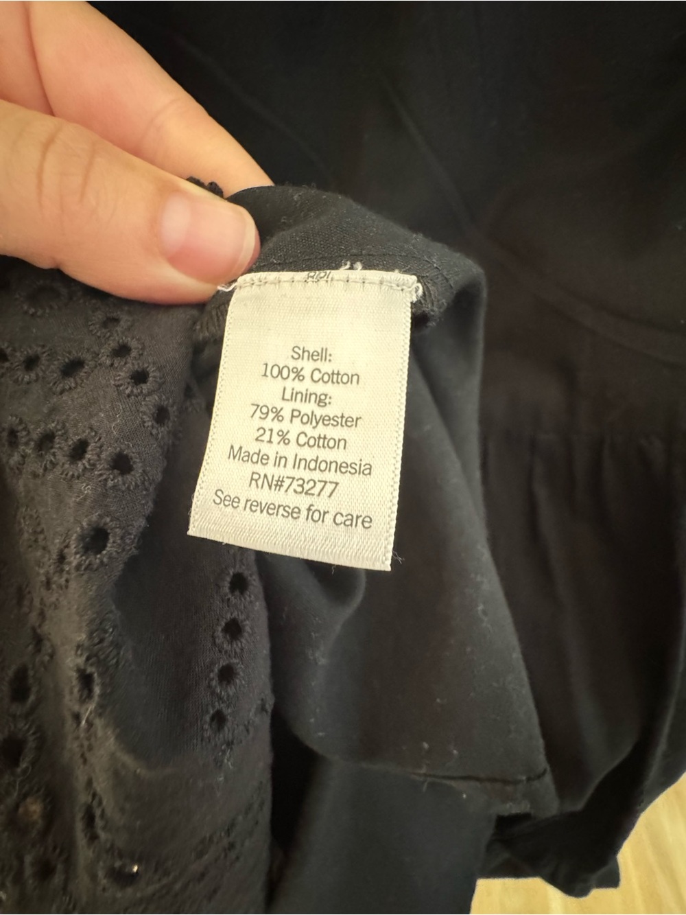 Nine West Black Eyelet-Sleeve Tiered Midi Dress - Picture 10 of 10